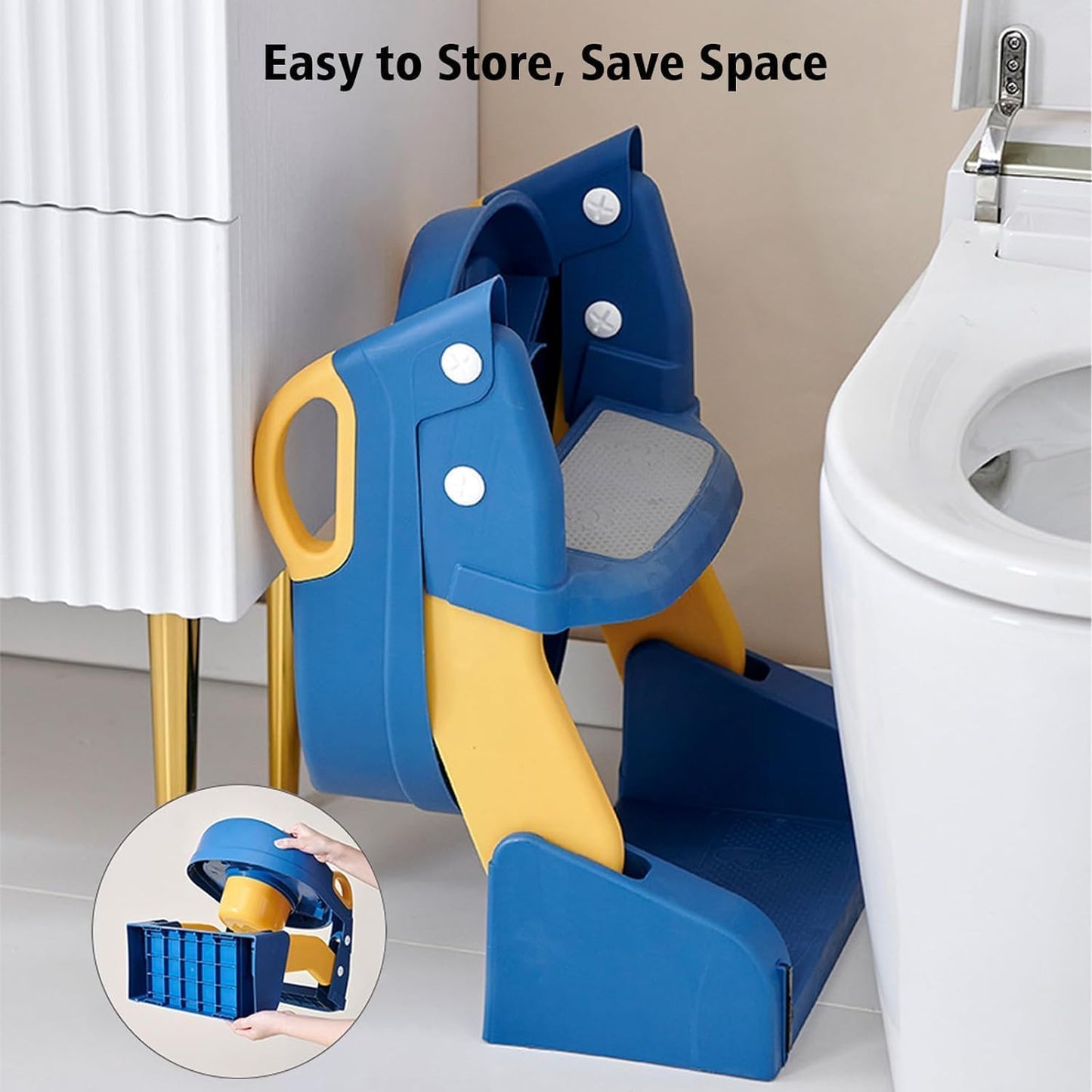 TinyStep™ Kids Adjustable  Toilet Training Ladder Seat