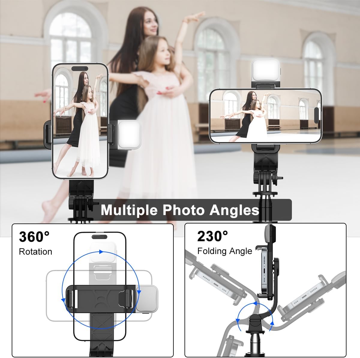 VistaStick™ 3-in-1 Bluetooth Selfie Tripod