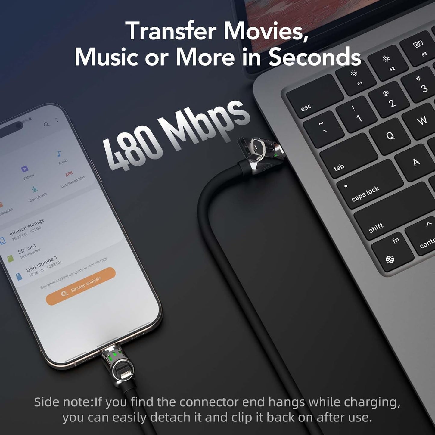 ChargeMaster™ 240W 4-in-1 USB-C Fast Charging Cable  – Universal 4-Device Compatibility