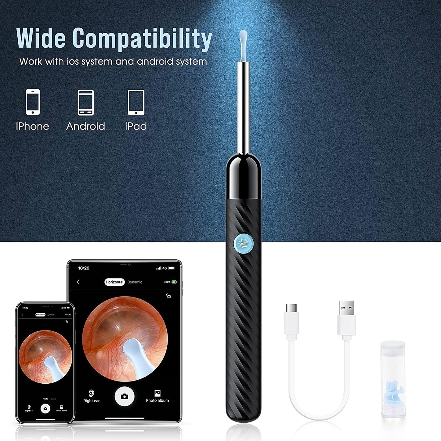 ClearEar™ Wireless Ear Wax Removal Kit with Camera & Light
