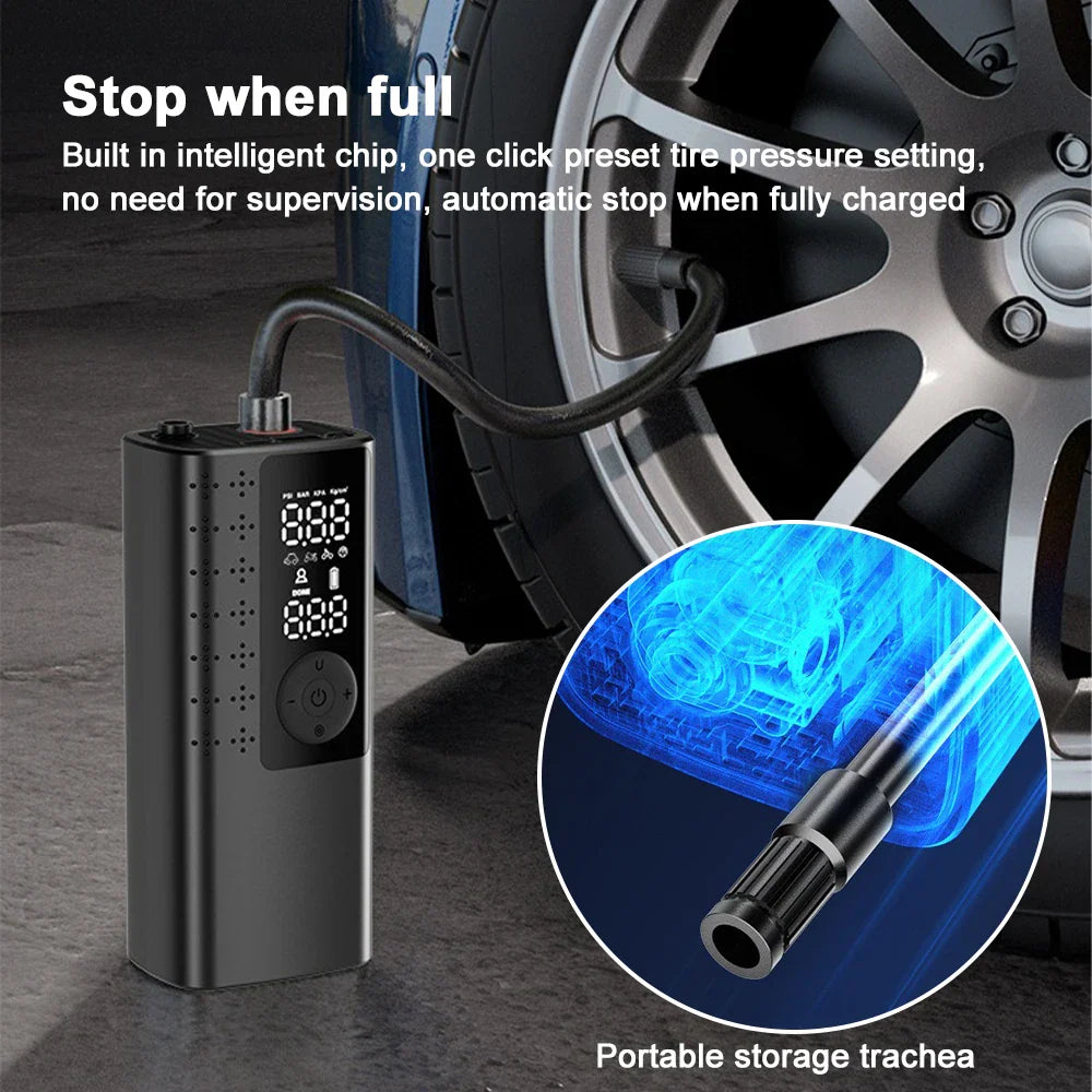 AirFlowPro™ 120W High-Pressure Air Pump – 17 L/min Air Flow, Compact & Portable Inflator