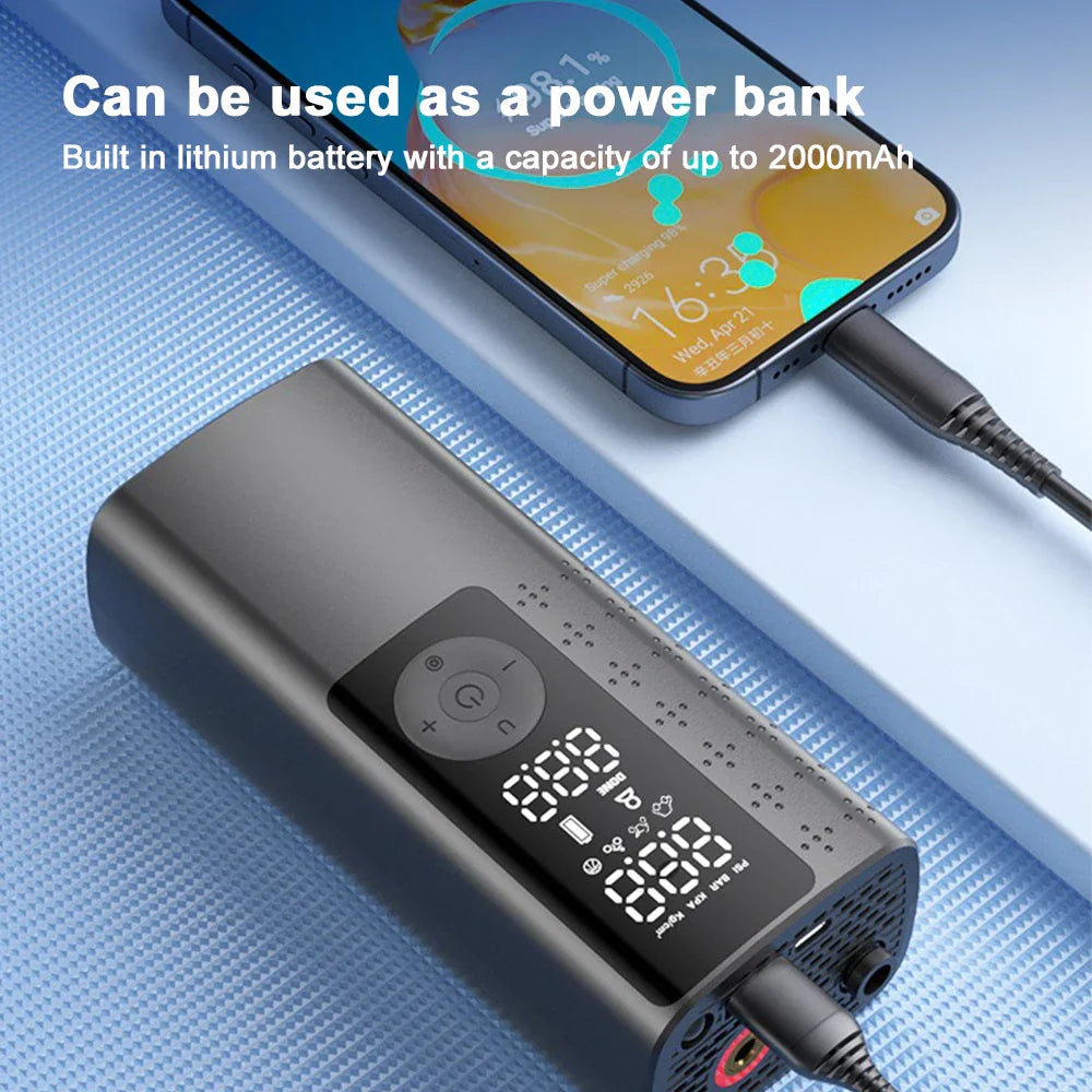 AirFlowPro™ 120W High-Pressure Air Pump – 17 L/min Air Flow, Compact & Portable Inflator