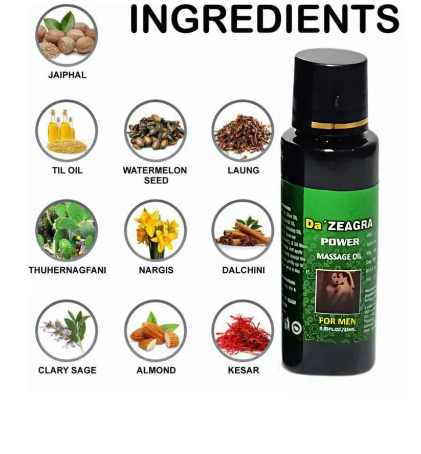 Da'ZEAGRA Power Massage Oil