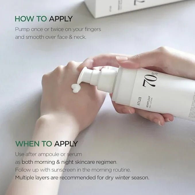 ANUA | Heartleaf 70% Daily Lotion